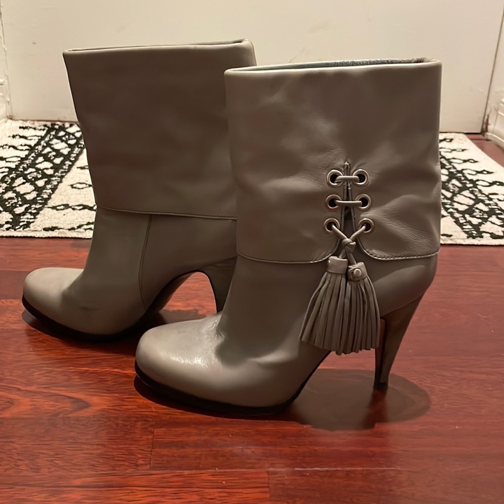 Coach leather booties